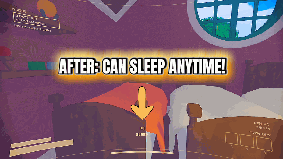 Content Warning — Narcolepsy Mode (Can Always Sleep) (screenshot 2)